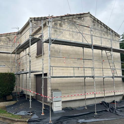 Démarrage chantier isolation par extérieur Le Pontet